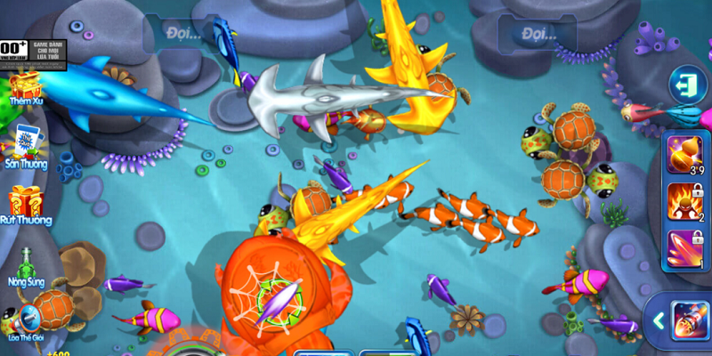 Mục tiêu chính trong Bắn Cá Ngư Hoa là tiêu diệt cá nhận thưởng