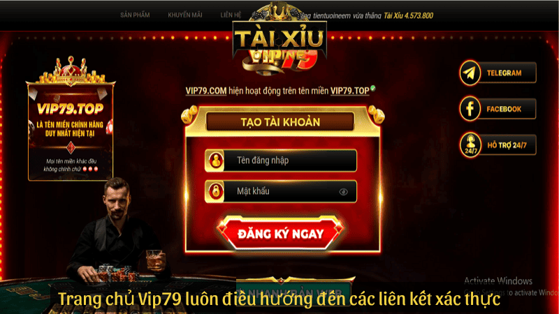 Trang chủ Vip79 luôn điều hướng đến các liên kết xác thực