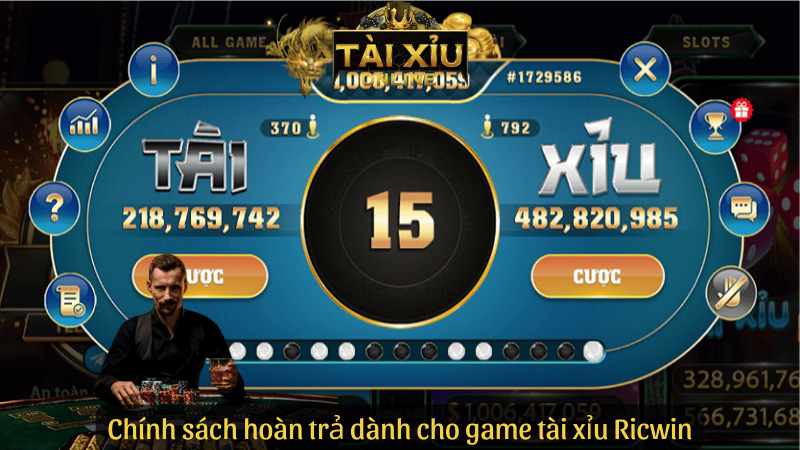 Chính sách hoàn trả dành cho game tài xỉu Ricwin
