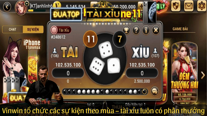 Vinwin tổ chức các sự kiện theo mùa – tài xỉu luôn có phần thưởng