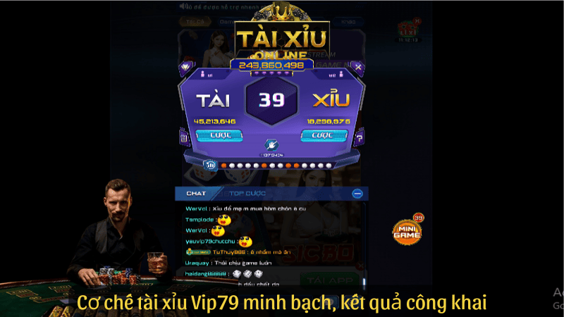 Cơ chế tài xỉu Vip79 minh bạch, kết quả công khai
