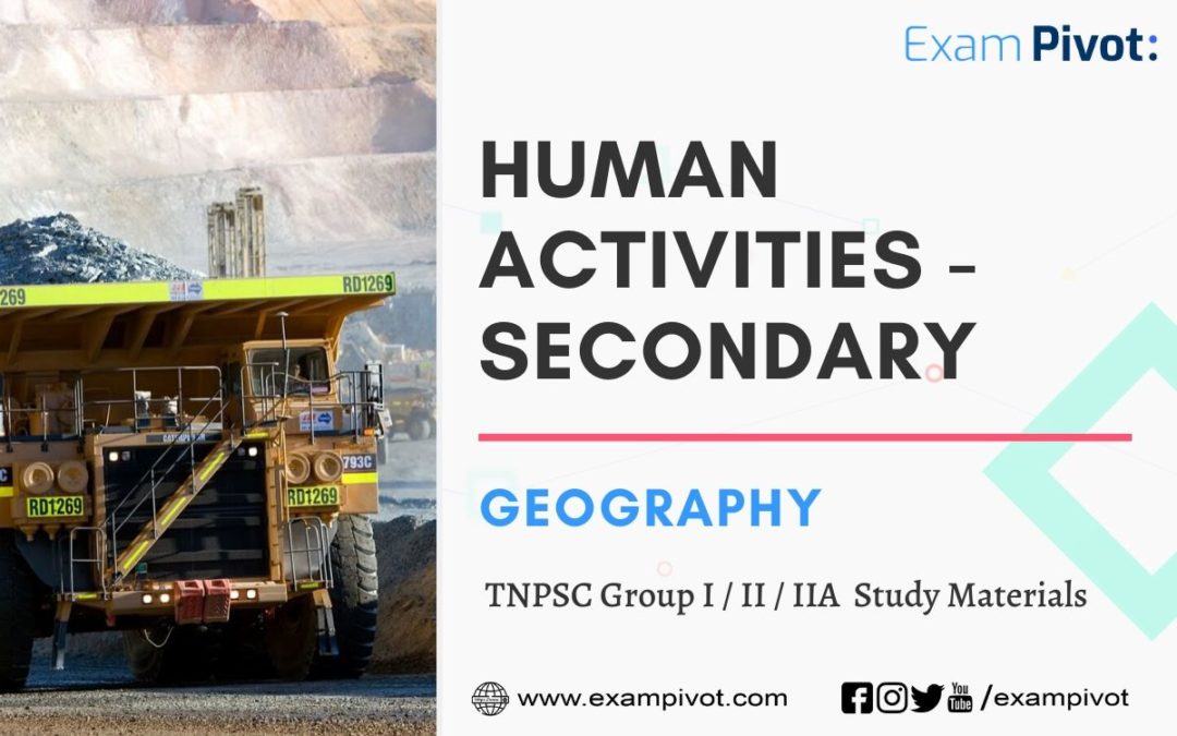 Human Activities – Secondary